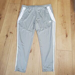 NEW Adidas Tiro Track Pants Mens 3XLT AeroReady Soccer Train Gray White IV7274